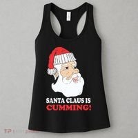 Santa Claus Is Cumming Dirty Humor Women's Tank Top thumb 3