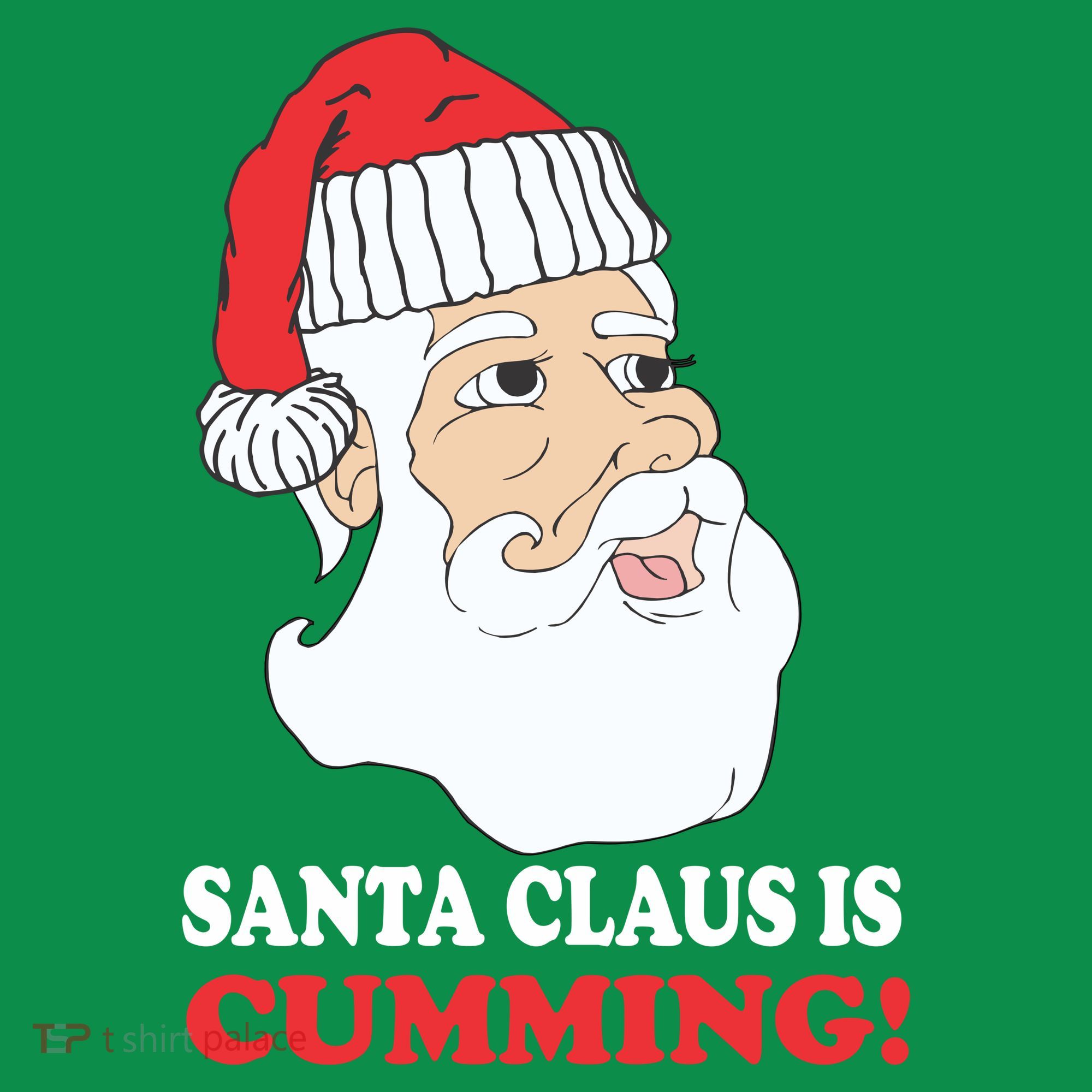 Santa Claus Is Cumming Dirty Humor Sweatshirt