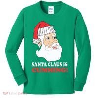 Santa Claus Is Cumming Dirty Humor Kids Long Sleeve Shirt thumb 0