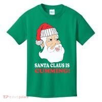Santa Claus Is Cumming Dirty Humor Kids T-Shirt thumb 0