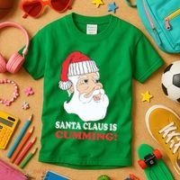 Santa Claus Is Cumming Dirty Humor Kids T-Shirt thumb 3