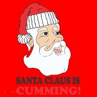 Santa Claus Is Cumming Dirty Humor Santa Hat thumb 1