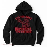 Santa Claus It's The Most Wonderful Time For A Beer Christmas Hoodie thumb 0