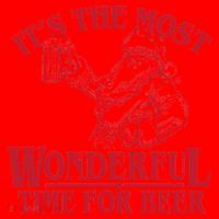 Santa Claus It's The Most Wonderful Time For A Beer Christmas Santa Hat thumb 1