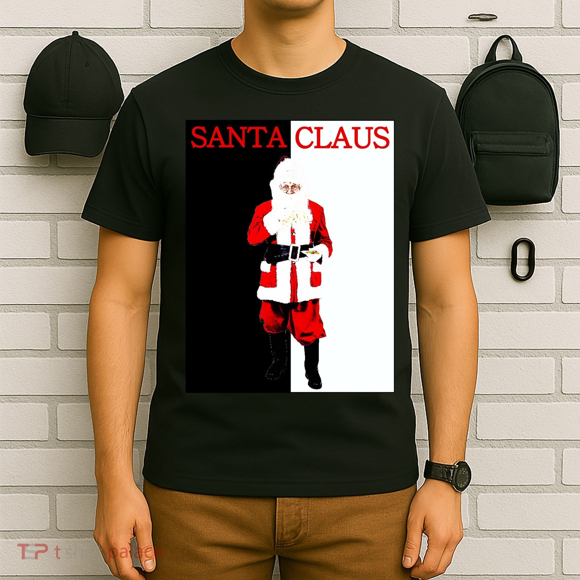 Santa Claus Mafia Movie Poster Christmas T-Shirt