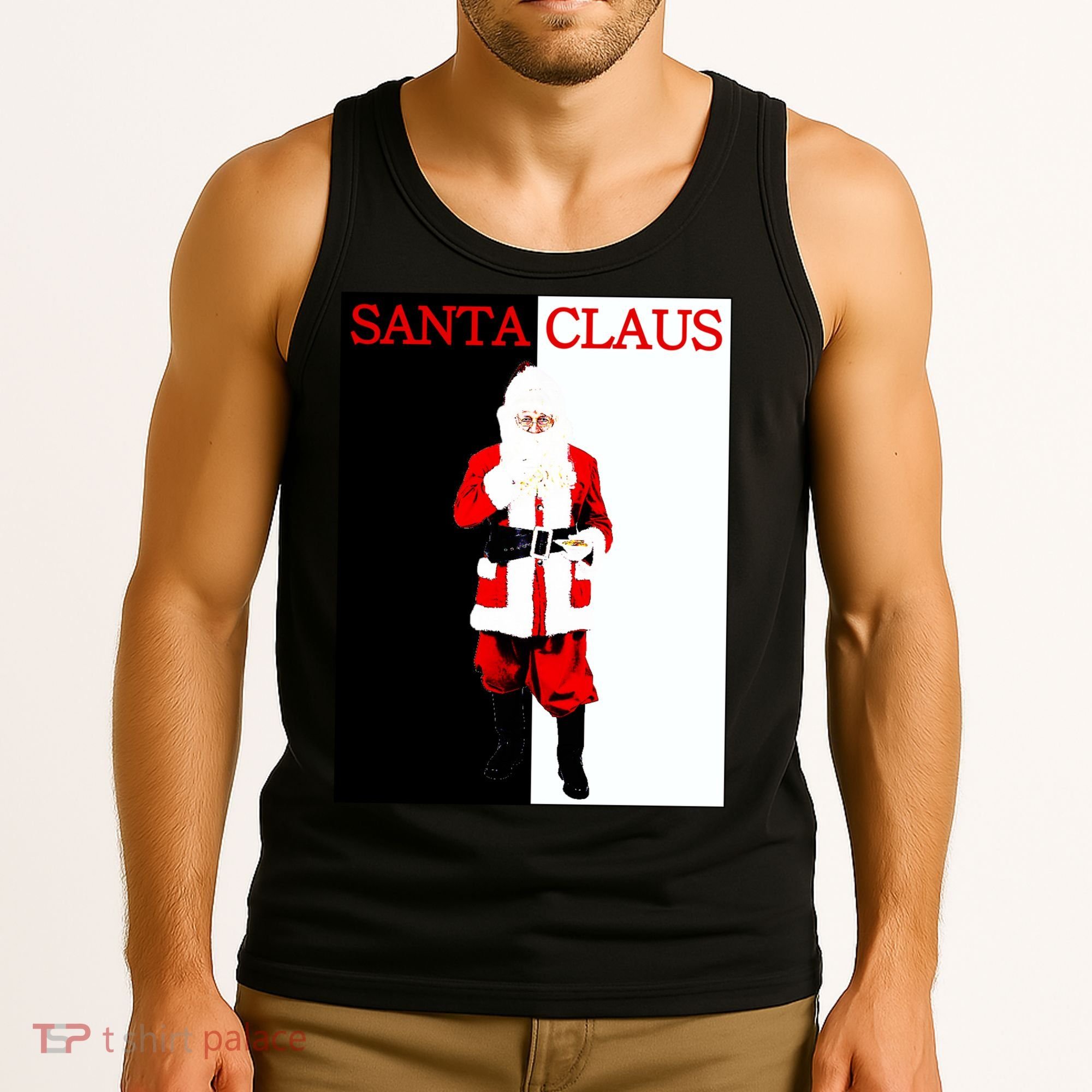 Santa Claus Mafia Movie Poster Christmas Tank Top