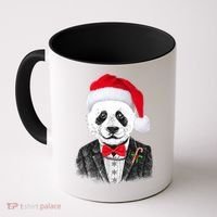 Santa Claus Panda Bear Coffee Mug thumb 0