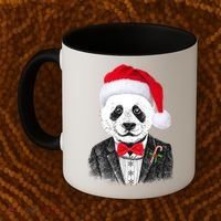 Santa Claus Panda Bear Coffee Mug thumb 2