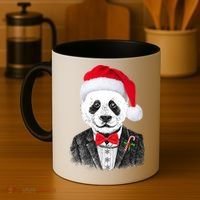 Santa Claus Panda Bear Coffee Mug thumb 4