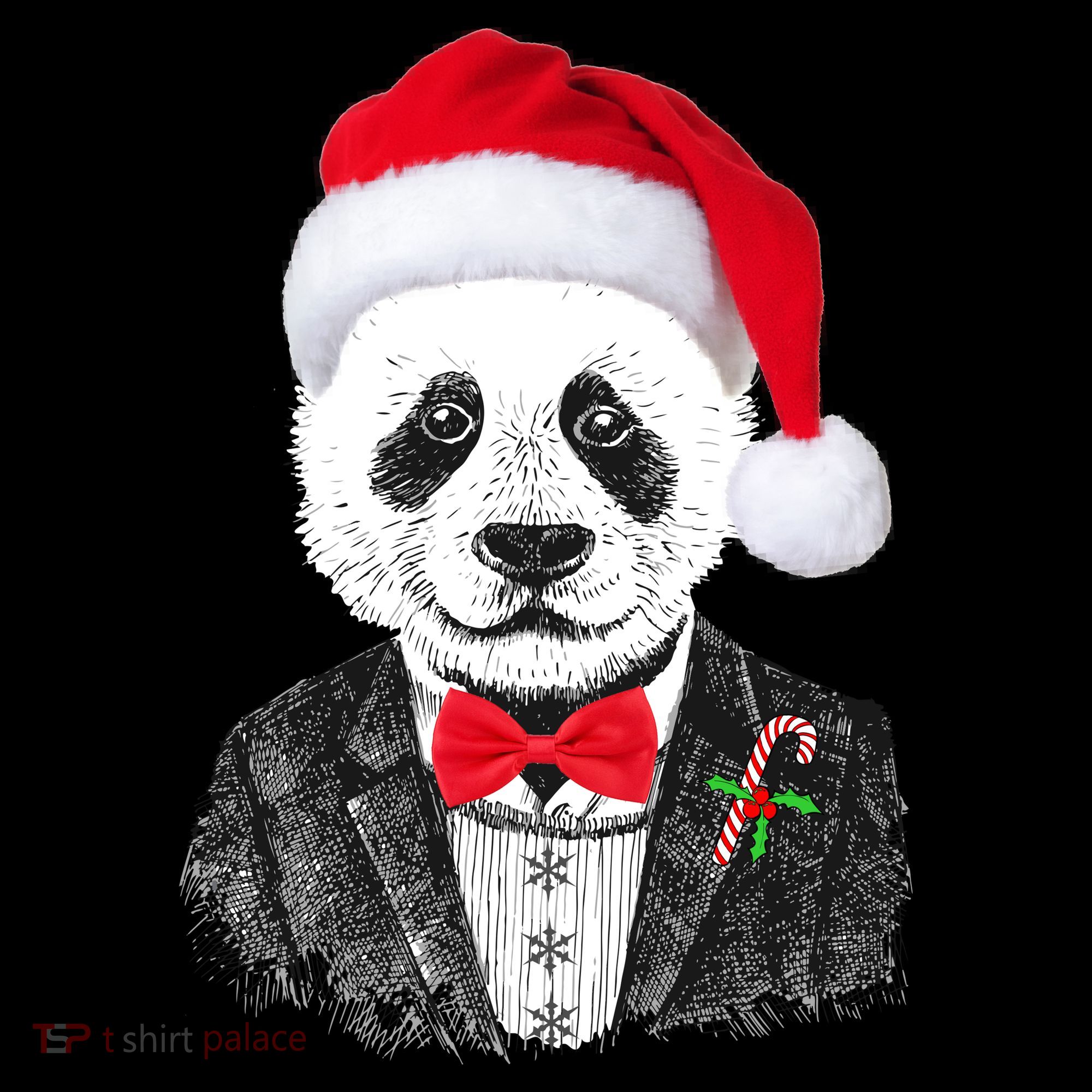 Santa Claus Panda Bear Coffee Mug