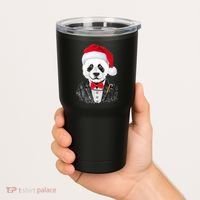 Santa Claus Panda Bear Tumbler thumb 2