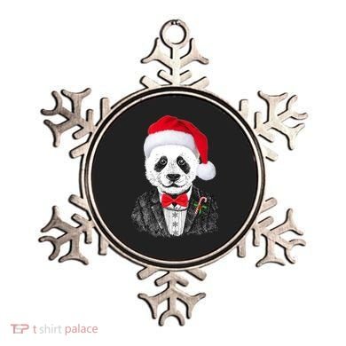 Santa Claus Panda Bear Ornament