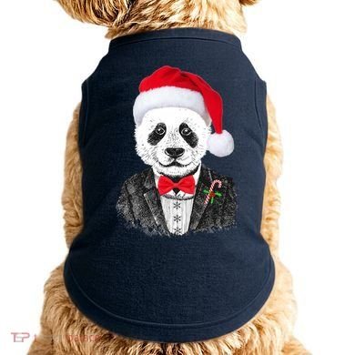 Santa Claus Panda Bear Doggie Tank
