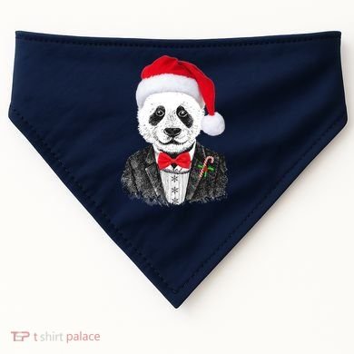 Santa Claus Panda Bear USA-Made Doggie Bandana