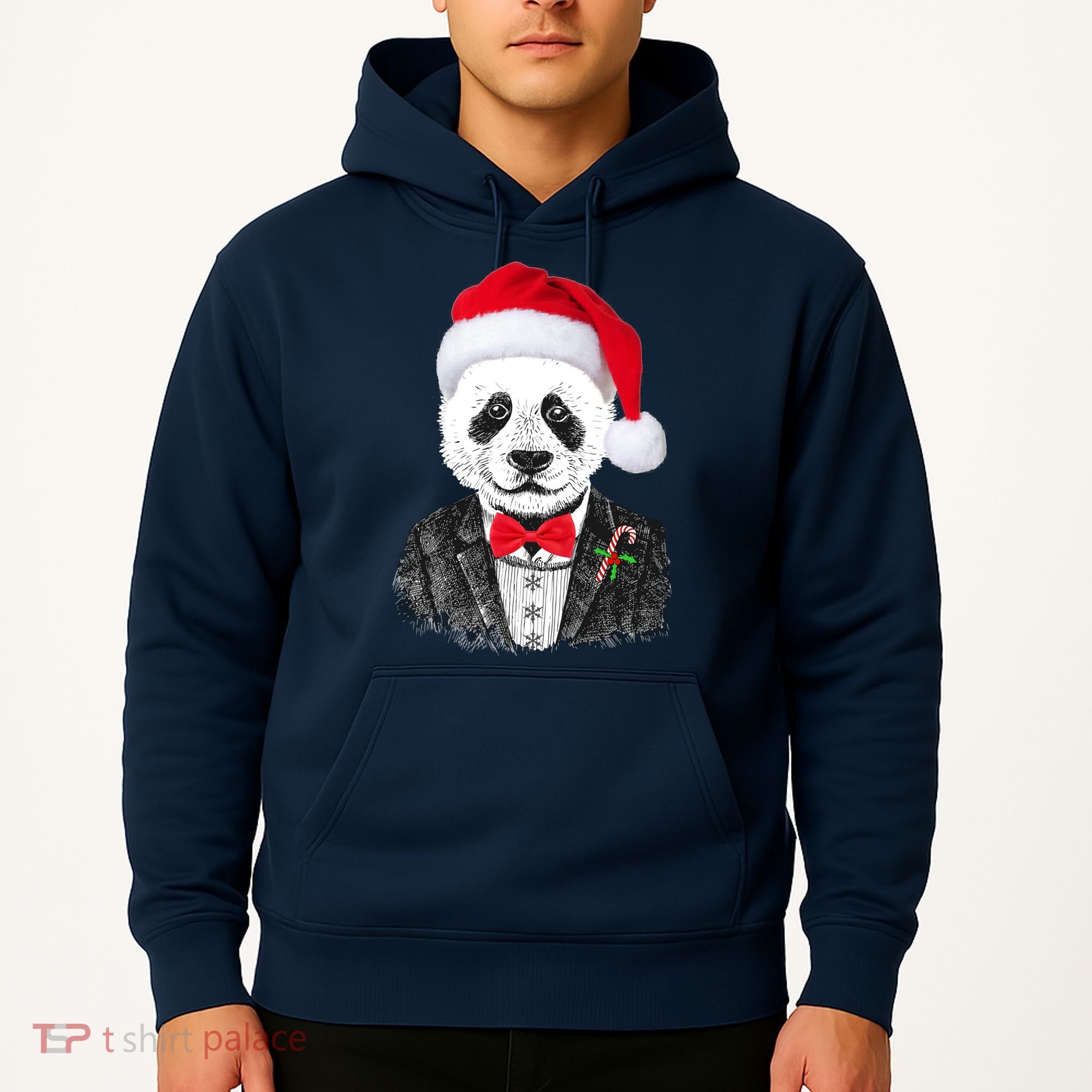 Santa Claus Panda Bear Hoodie