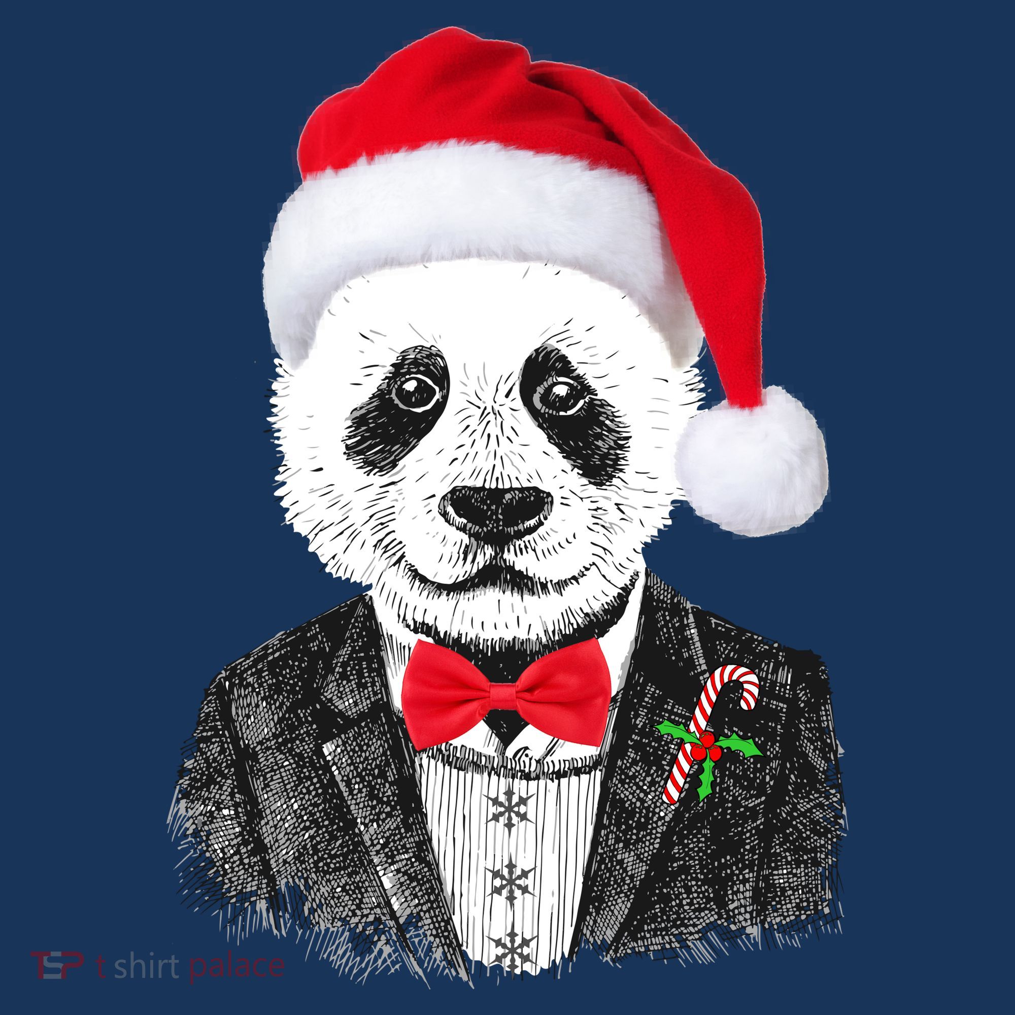 Santa Claus Panda Bear Hoodie