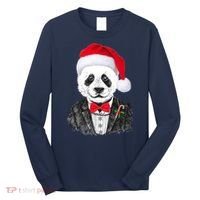 Santa Claus Panda Bear Long Sleeve Shirt thumb 0
