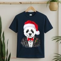 Santa Claus Panda Bear T-Shirt thumb 2