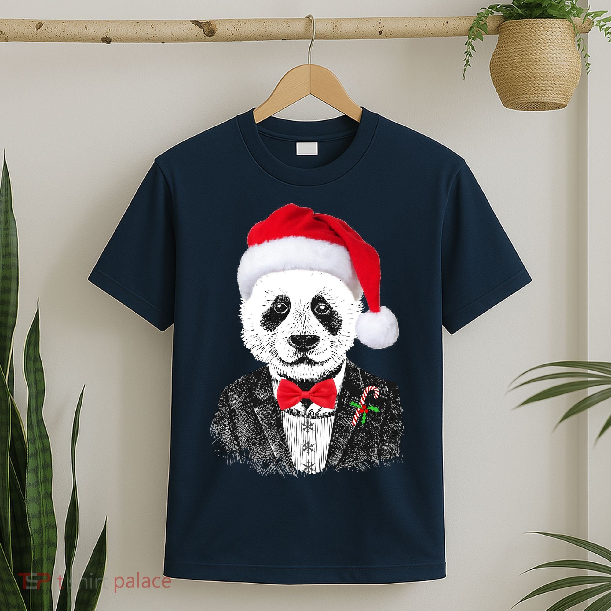 Santa Claus Panda Bear T-Shirt