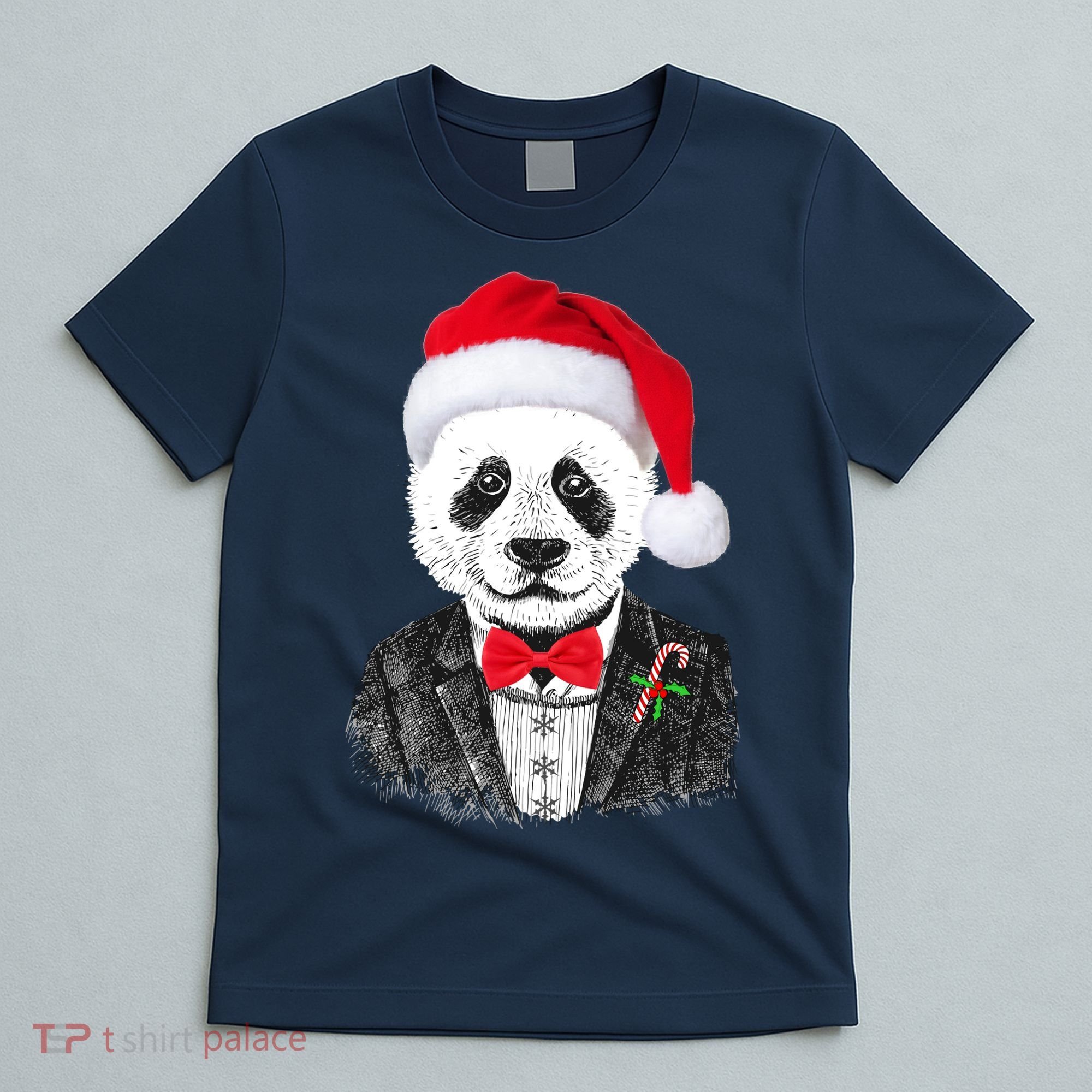 Santa Claus Panda Bear T-Shirt