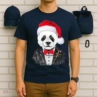 Santa Claus Panda Bear T-Shirt thumb 6