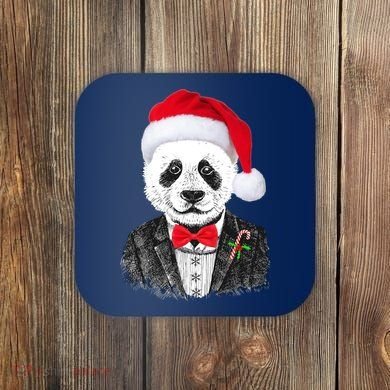 Santa Claus Panda Bear Coaster