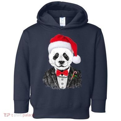 Santa Claus Panda Bear Toddler Hoodie