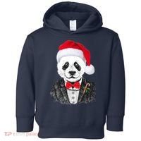 Santa Claus Panda Bear Toddler Hoodie thumb 0