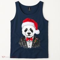 Santa Claus Panda Bear Tank Top thumb 2