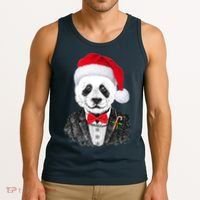 Santa Claus Panda Bear Tank Top thumb 3