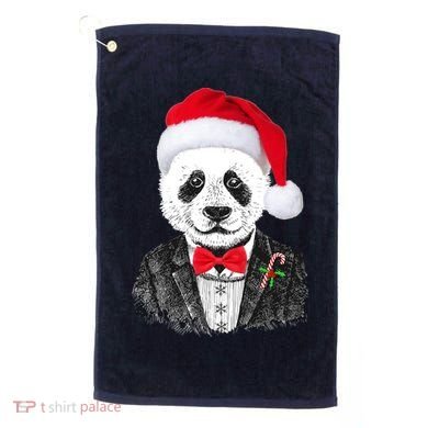 Santa Claus Panda Bear Golf Towel