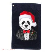 Santa Claus Panda Bear Golf Towel thumb 0
