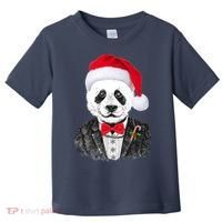 Santa Claus Panda Bear Toddler T-Shirt thumb 0