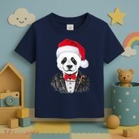 Santa Claus Panda Bear Toddler T-Shirt thumb 3