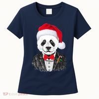 Santa Claus Panda Bear Women's T-Shirt thumb 0