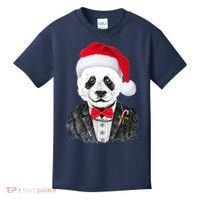 Santa Claus Panda Bear Kids T-Shirt thumb 0