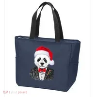 Santa Claus Panda Bear Tote Bag thumb 3