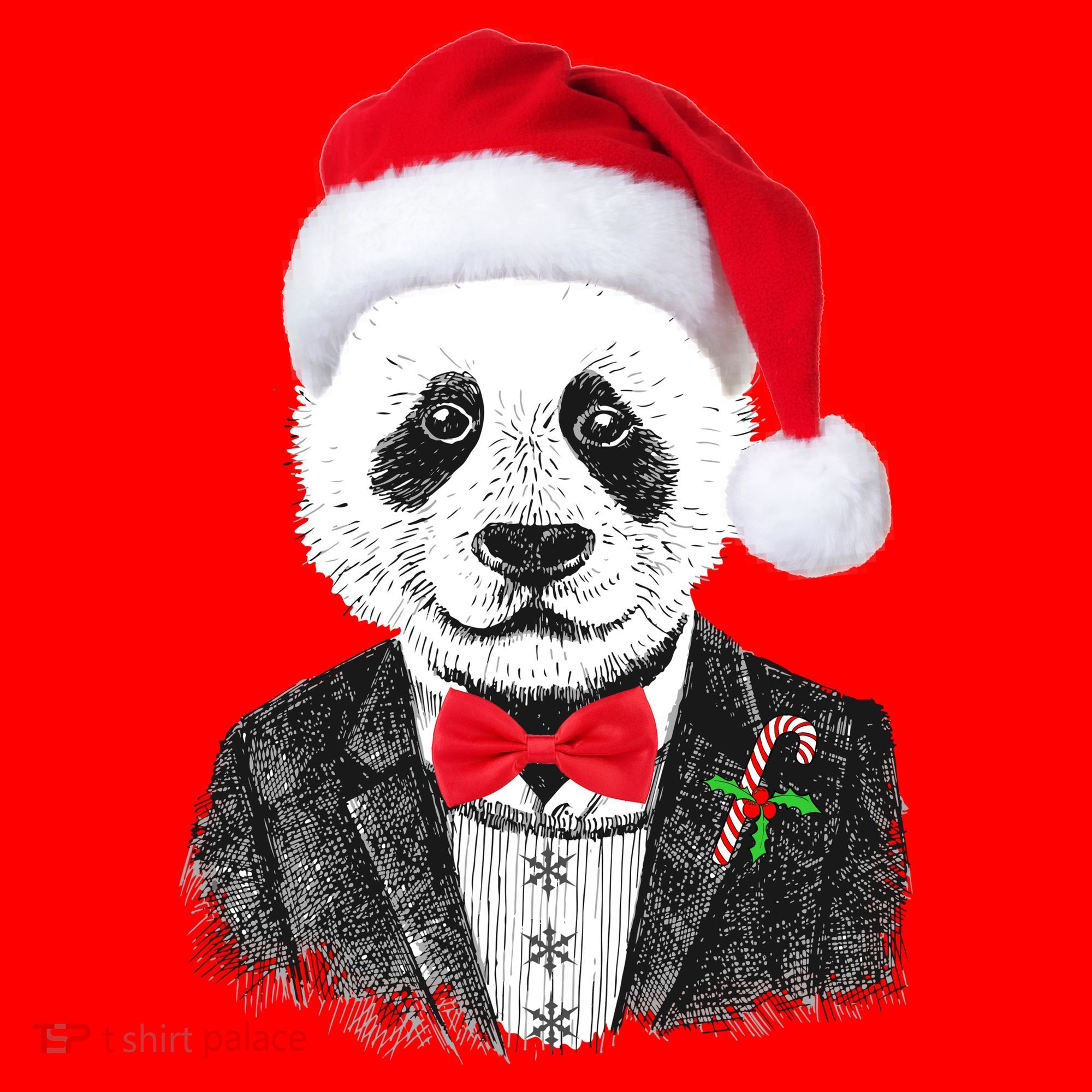 Santa Claus Panda Bear Santa Hat