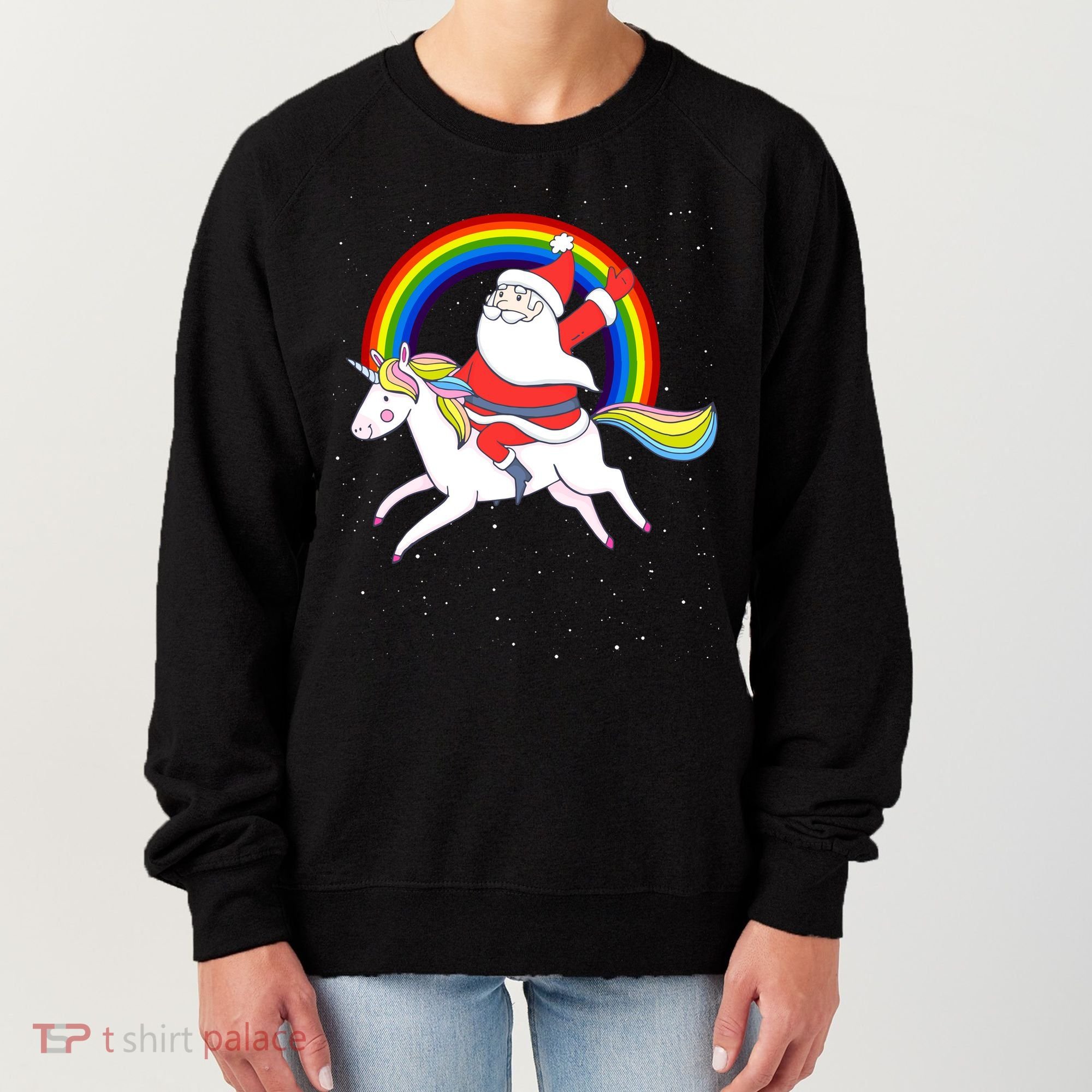 Santa Claus Unicorn Christmas Magic Women's Sweatshirt