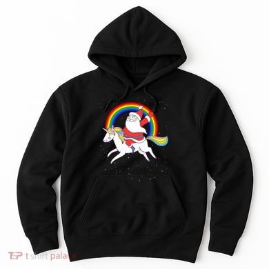Santa Claus Unicorn Christmas Magic Hoodie