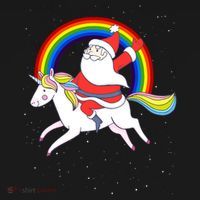 Santa Claus Unicorn Christmas Magic Apron thumb 3
