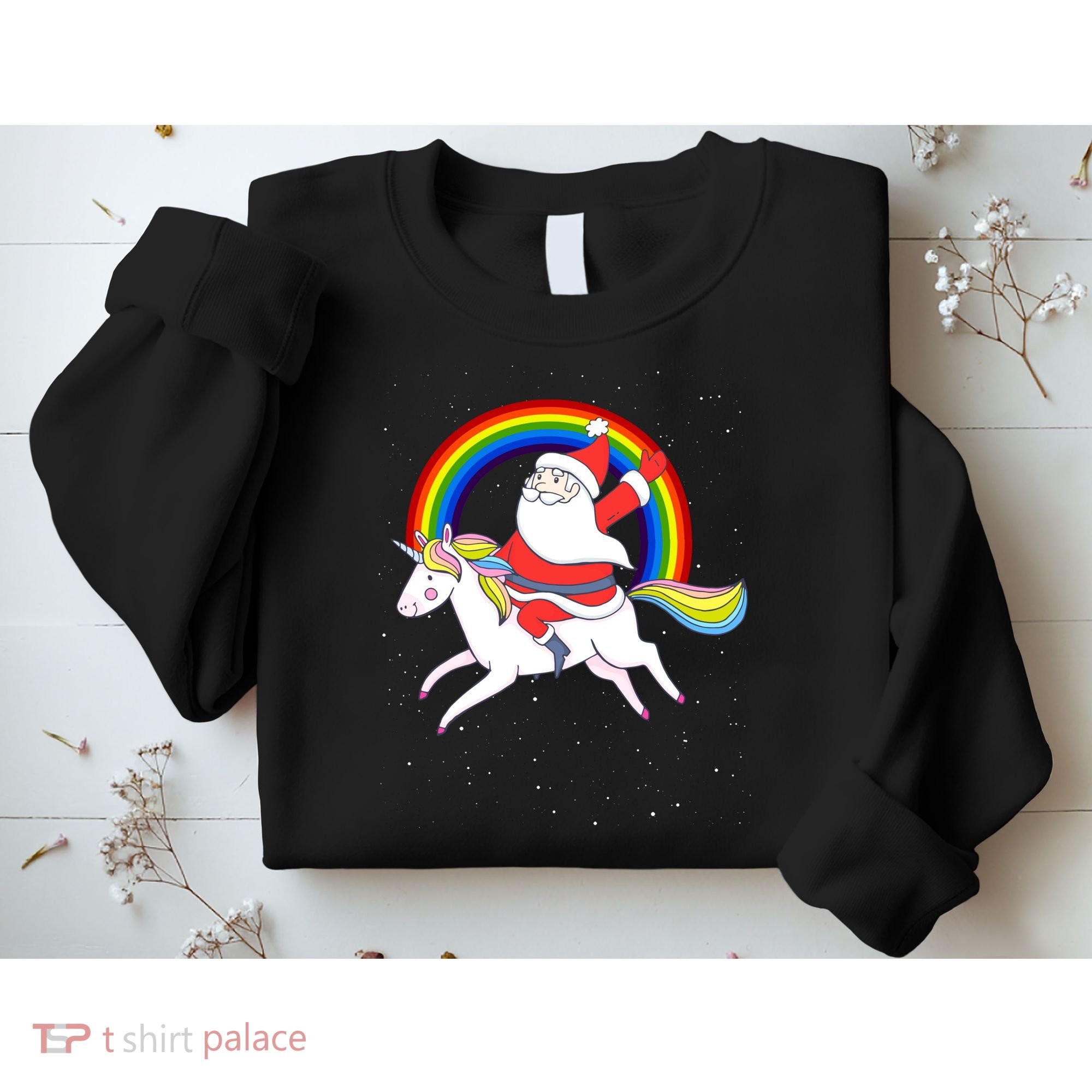 Santa Claus Unicorn Christmas Magic Sweatshirt