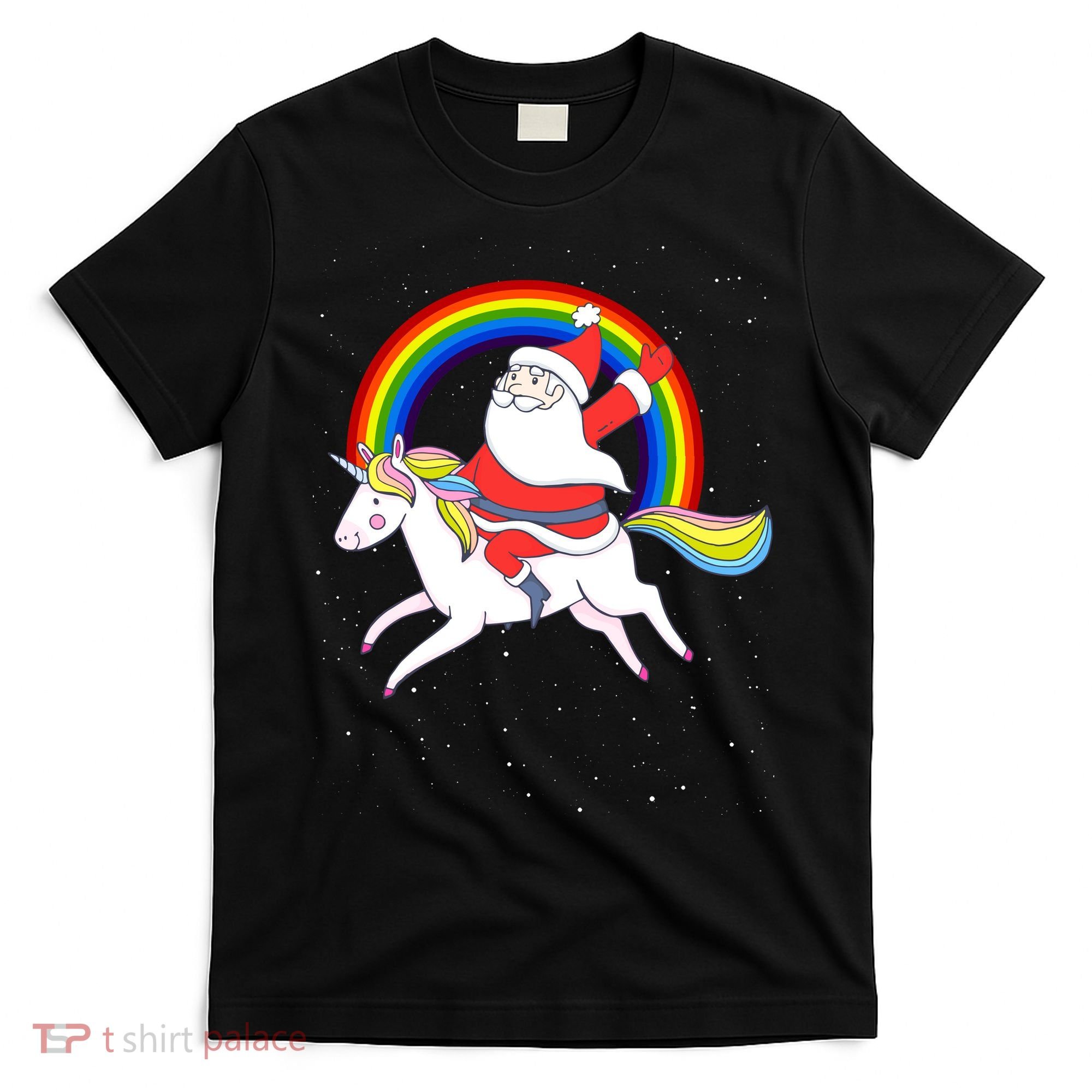 Santa Claus Unicorn Christmas Magic T-Shirt