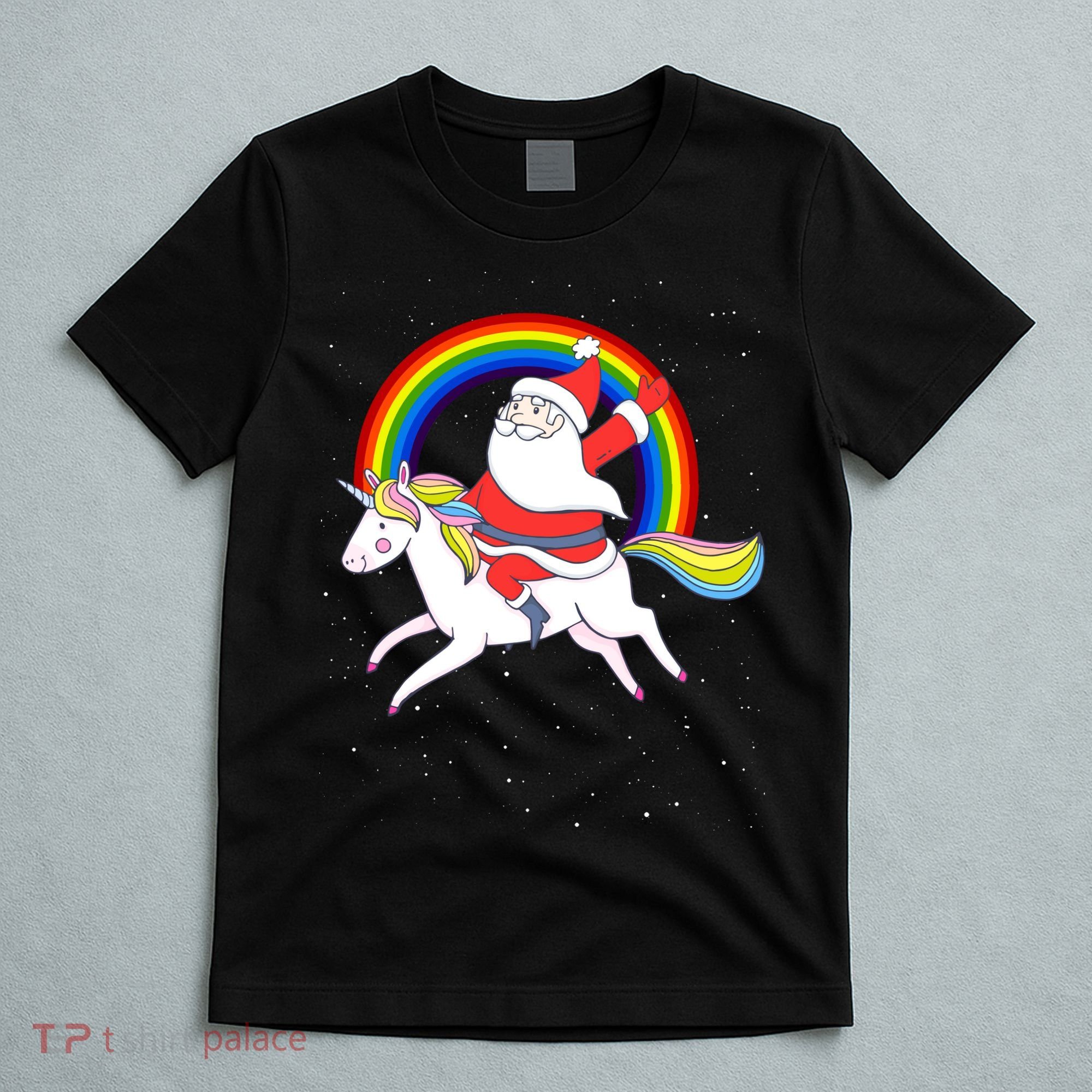 Santa Claus Unicorn Christmas Magic T-Shirt