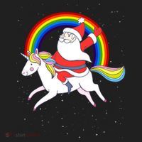 Santa Claus Unicorn Christmas Magic Beanie thumb 2