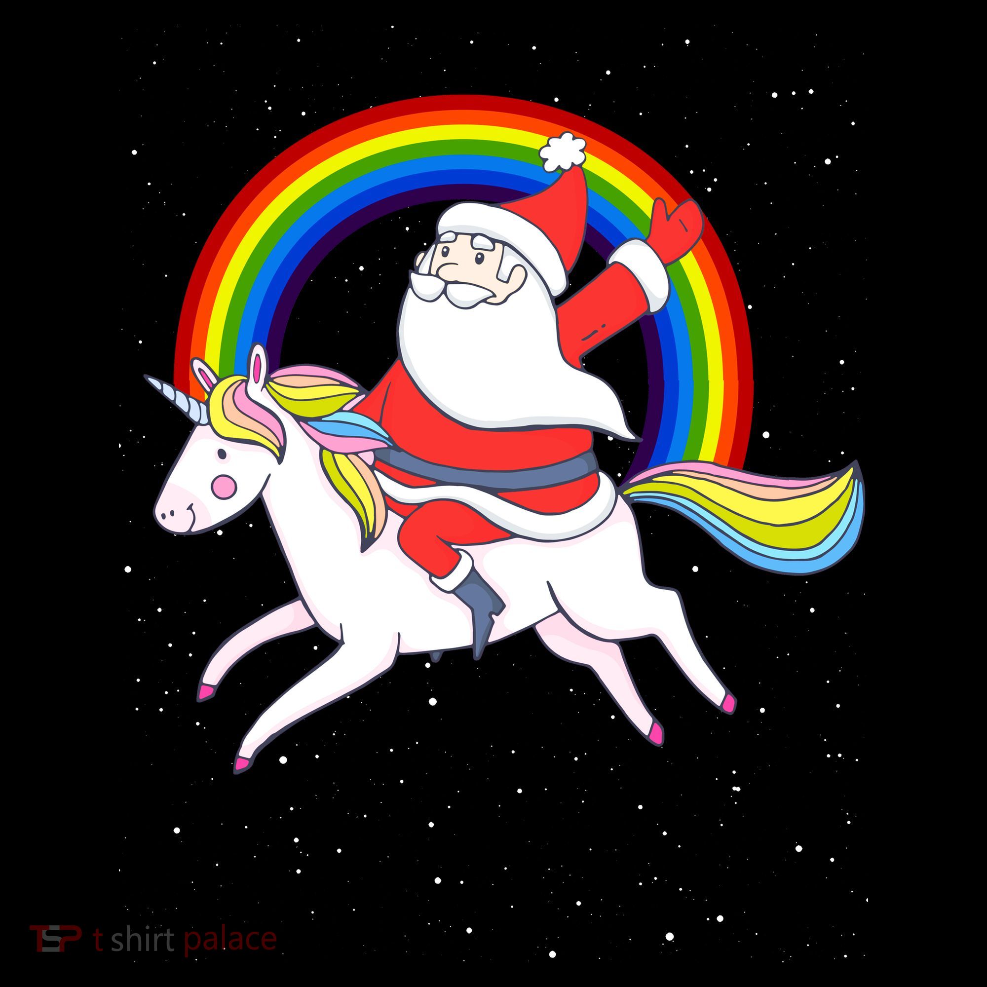 Santa Claus Unicorn Christmas Magic Women's Hoodie