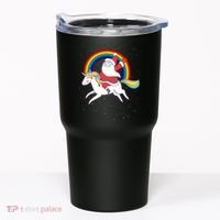 Santa Claus Unicorn Christmas Magic Tumbler thumb 0