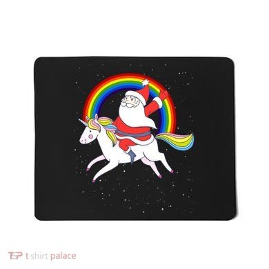 Santa Claus Unicorn Christmas Magic Mousepad