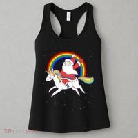 Santa Claus Unicorn Christmas Magic Women's Tank Top thumb 3