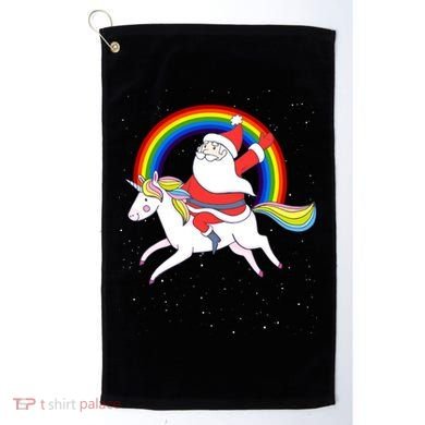 Santa Claus Unicorn Christmas Magic Golf Towel